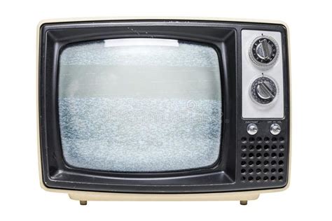 Vintage Tv With Static Screen Stock Images Vintage Tv Tv Static Vintage