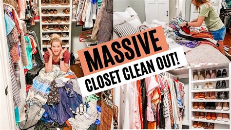 Extreme Closet Clean Out Cleaning Motivation Decluttering