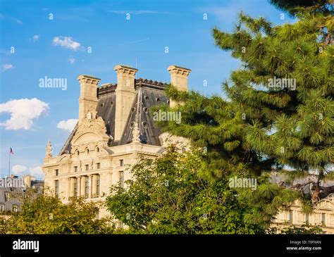 Louvre Museum And The Tuileries Garden In Paris France Stock Photo Alamy