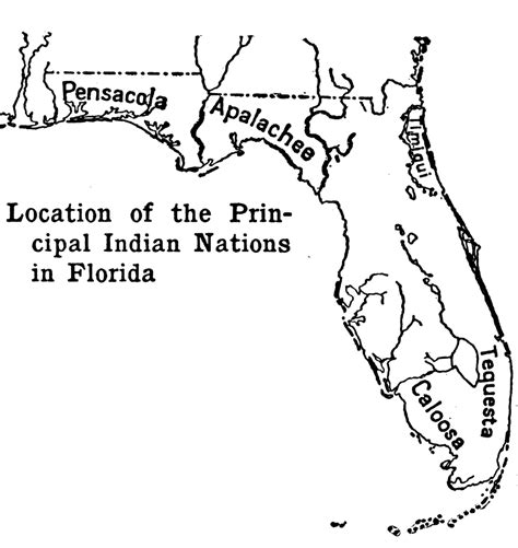 Florida Native American Tribes Map Torhongkong