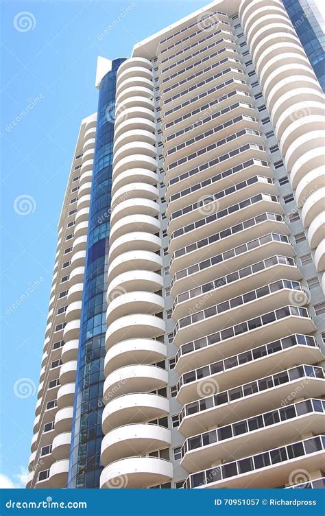 Exterior Views Of A Luxury High Rise Condo High Rise Building Stock