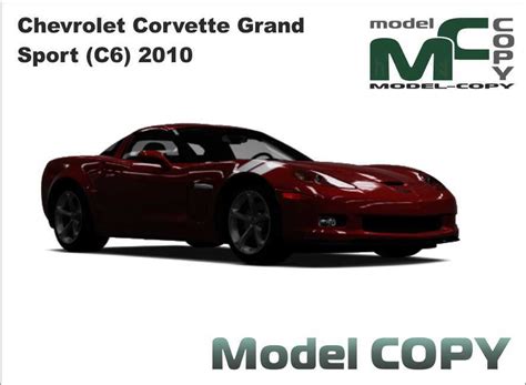 Chevrolet Corvette Grand Sport C6 2010 3d Model 19075 Model