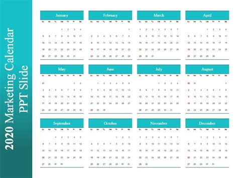 Download the best & new powerpoint templates (pptx ) for free all ppt template is 100% editable and easy to use for any presentation. 2020 Marketing Calendar Ppt Slide | PowerPoint ...