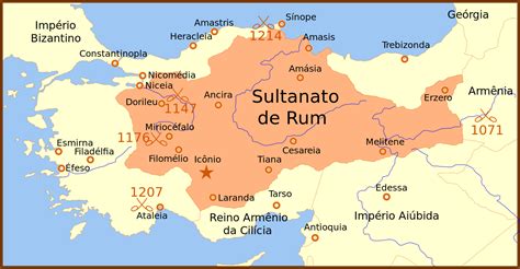 Seljuk Turks Empire Sultanate Of Rum Anatolia Byzantine Battle