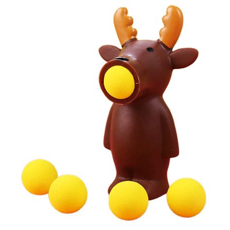 Toyvian Animal Toy Shooter Ball Blaster Animal With 4pcs Foam Ball For