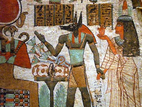Ancient Egyptian Wall Painting Depicting Anubis A Photo On Flickriver