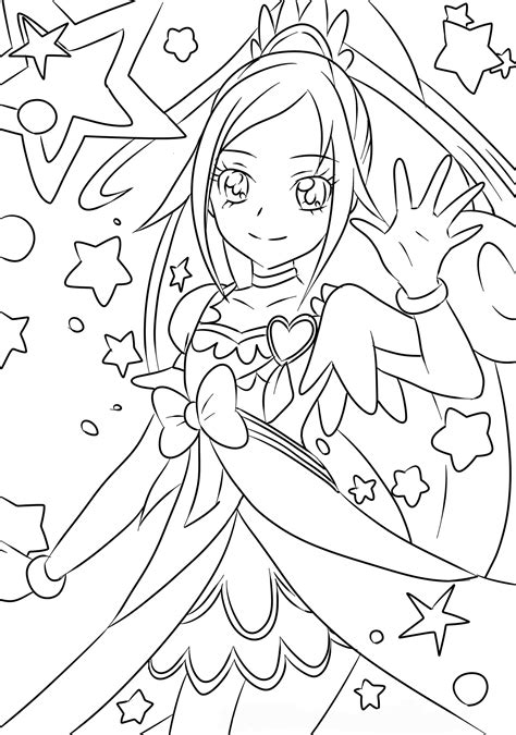 Cure Diamond Cartoon Coloring Pages Sailor Moon Coloring Pages Moon