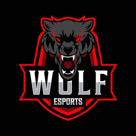 Premium Vector Wolf Esport Logo Template