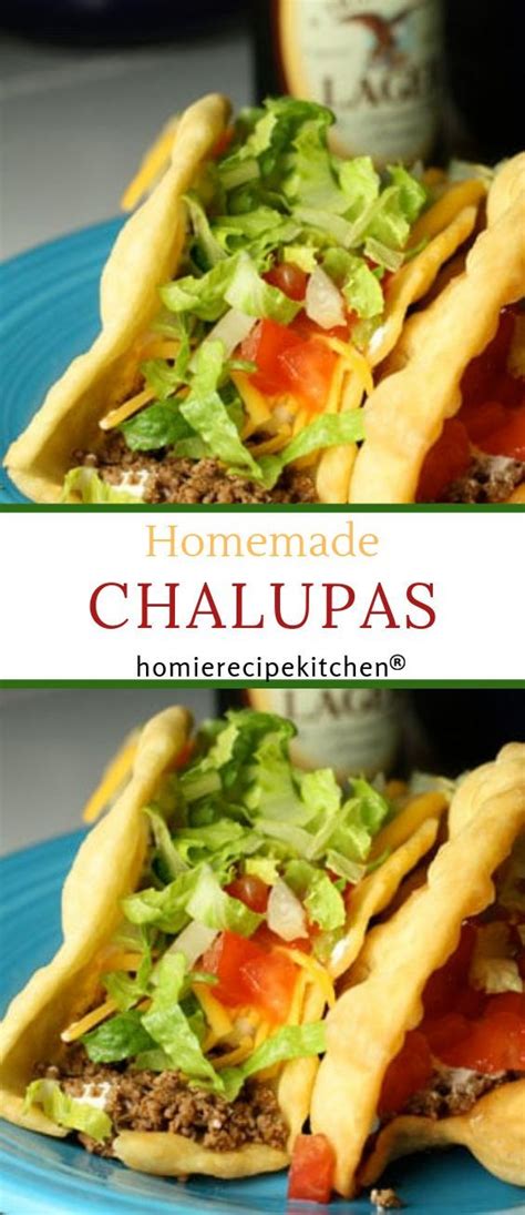 My husband and i love those crispy and chewy shells. Homemade Chalupas - Delish•ness {Food & Drink Group} - # ...