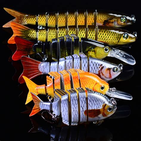 Sunlure 6pc Pike Fishing Lure Fishing Bait 6 7 8 Sections Mix Size