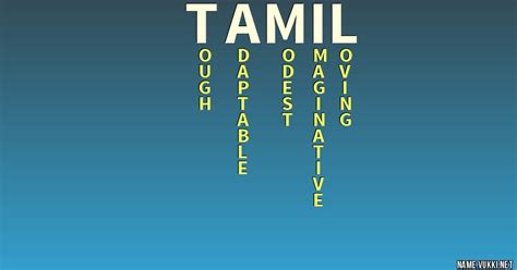 The Meaning Of Tamil Name Meanings