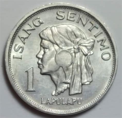 Philippines 1 Sentimo Coin 1969 Lapu Lapu Vintage Etsy