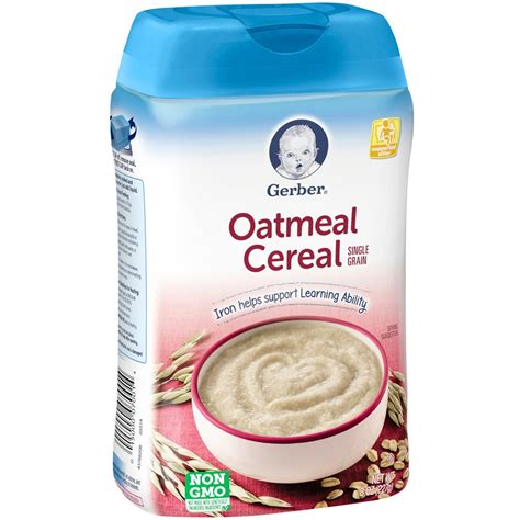 Gerber 8 Oz Single Grain Oatmeal Cereal Baby Food And Formula Baby