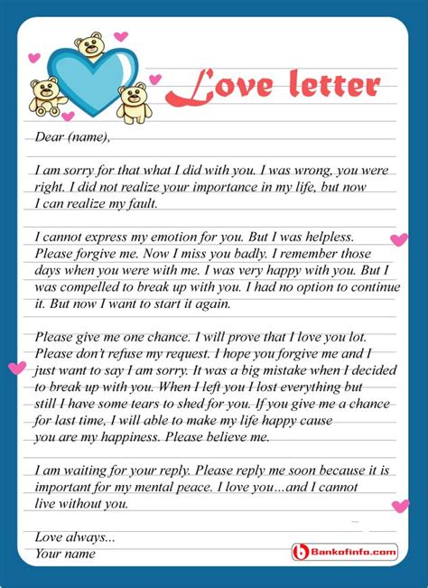 Some Sample Apology Love Letter To Him Her Apology Letter To