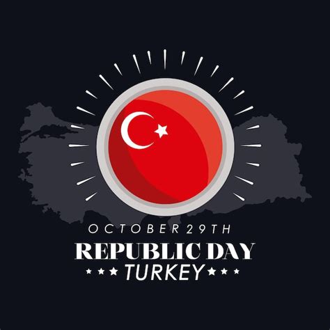 Premium Vector Turkey Republic Day Postcard
