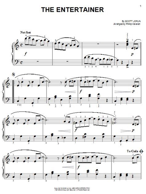 Download pdf files for free or favorite them to save to your musopen profile for later. Scott Joplin: The Entertainer - Easy Piano | Sheetmusicdirect.com