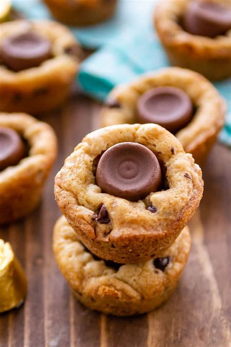 Rolo Chocolate Chip Cookie Cups Crazy For Crust