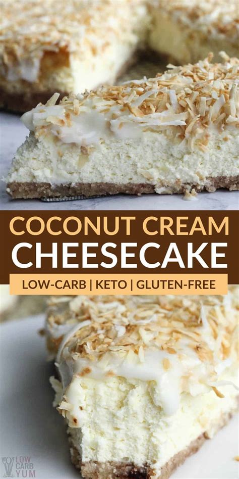 Keto Coconut Cream Cheesecake Recipe Low Carb Yum