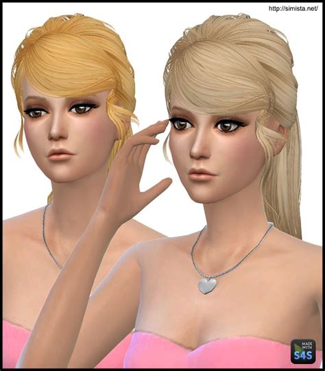 Simista Skysims 140 Hairstyle Retextured Sims 4 Hairs Sims Hair