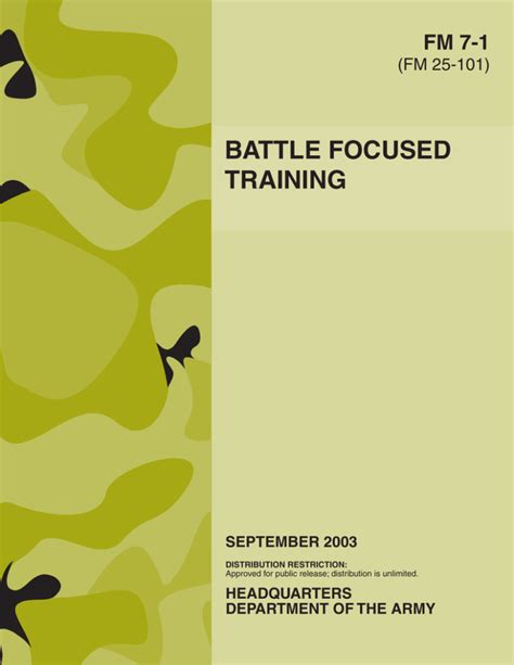 Battle Focused Training Fm 7 1 Fm 25 101