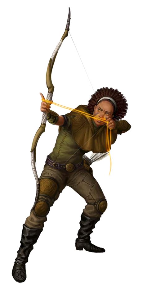 Female Human Ranger Archer Pathfinder Pfrpg Dnd Dandd D20 Fantasy Rpg
