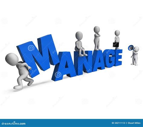 Manage Characters Shows Managing Management And Leadership Stock
