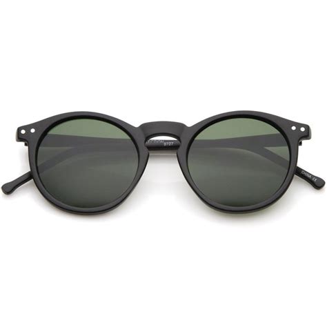 retro horn rimmed keyhole nose bridge p3 round sunglasses 48mm round sunglasses sunglasses