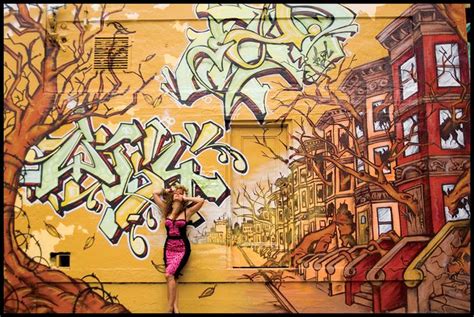 Graffiti Fashion Pose Urban Art Graffiti Graffiti Photoshoot