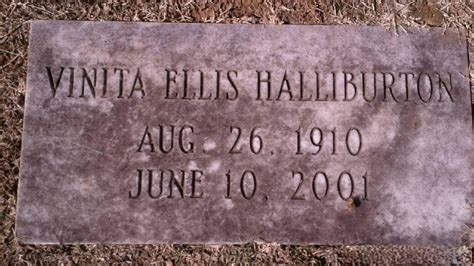 Effie Vintia Ellis Halliburton 1910 2001 Find A Grave Memorial