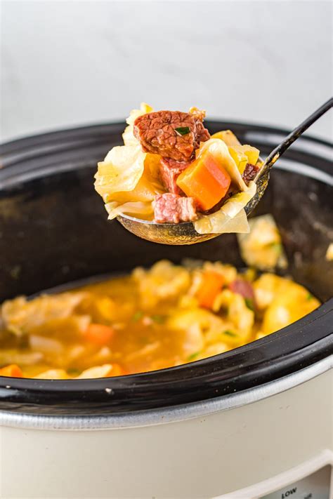 Slow Cooker Corned Beef Cabbage Soup My Incredible Recipes