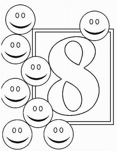 Number Coloring Printable Getcoloringpages