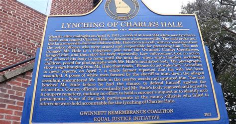 Historical Marker Unveiled In Gwinnett County Georgia