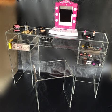 Acrylic Custom Vanity Desk Any Size Custom Design | Vanity ... Shop the lucite desks collection on chairish, home of the best vintage and used furniture, decor and art.