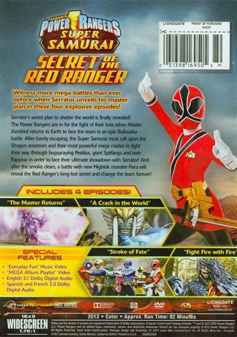 Power Rangers Super Samurai The Secret Of The Red Ranger Volume