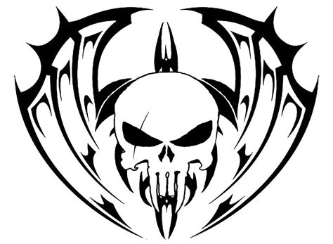 Free tattoo flash with designs in … as reference for flash or art work. tribal skull tattoo design idea | Tattoo Designs - ClipArt ...