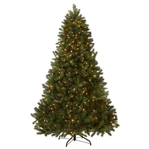 Pre Lit Feel Real Artificial Full Downswept Christmas Tree Green D