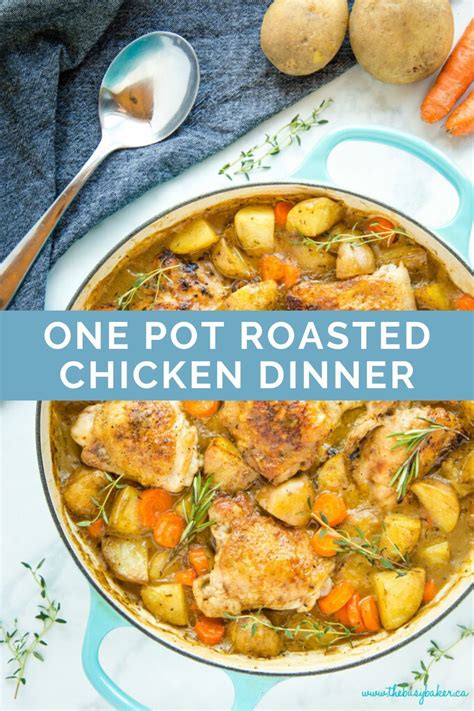 Choosing one genius roast chicken is a tall, if not impossible, order. Quick & Easy One Pot Roasted Chicken Dinner #onepandinnerschicken in 2020 | Quick chicken ...