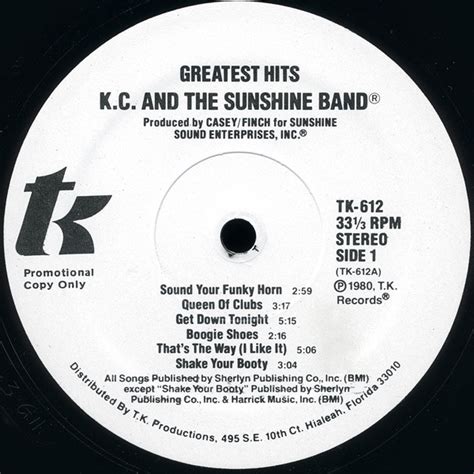 Kc And The Sunshine Band Greatest Hits 1980 Vinyl Discogs