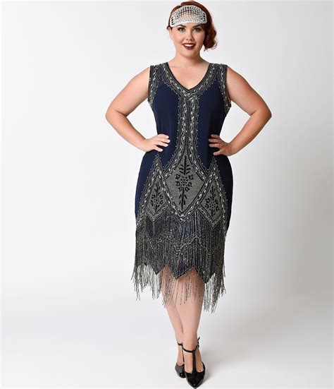 Babeyond 1920s flapper dress long fringed gatsby dress roaring 20s sequins beaded dress vintage art deco dress. 1920s Style Cocktail Party Dresses, Evening Gowns | Plus ...