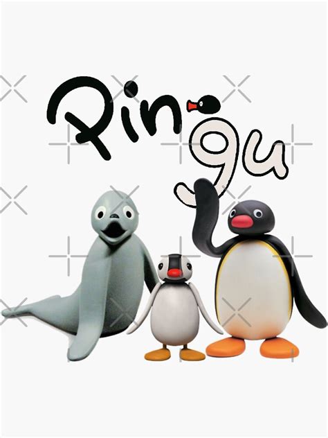Pingu Robby And Pinga Original Sticker For Sale By Sillyfun Redbubble