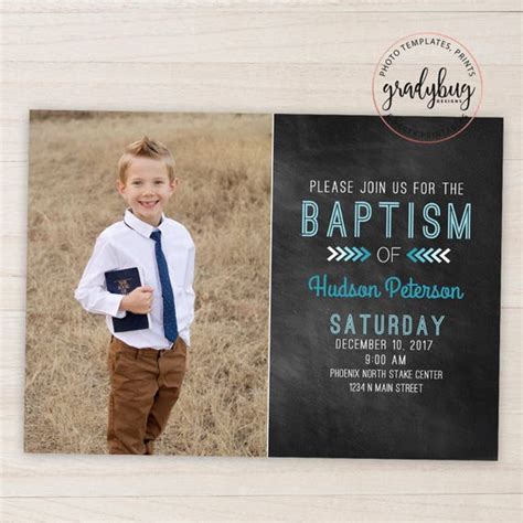 Lds Baptism Invitations