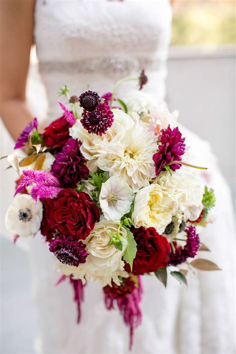 Check spelling or type a new query. Jewel-Toned Wine and White Bridal Bouquet
