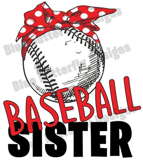 Baseball Sister Png File For Sublimation Printing Baseball Etsy Baseball Sister Sister