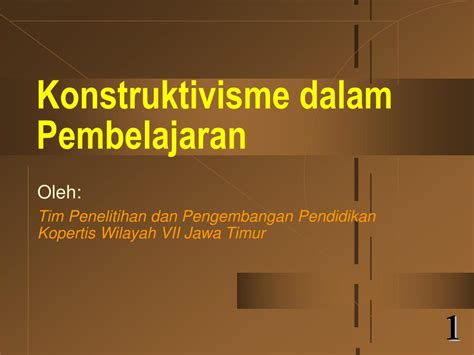 Keberkesanan kaedah konstruktivisme dalam pengajaran dan pembelajaran matematik zainal abidin bin zainuddin & afrinaleni binti suardi fakulti pendidikan, universiti teknologi malaysia abstrak : Aplikasi Teori Konstruktivisme Dalam Pengajaran Dan ...
