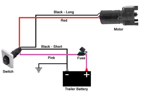 The switch leg brings power to the fixture when the switch is turned on. Wiring Diagram for Wiring Switch to Landing Gear Motor of LG-142178 | etrailer.com