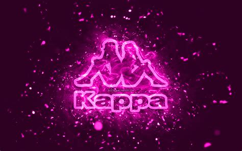 Download Wallpapers Kappa Purple Logo 4k Purple Neon Lights Creative
