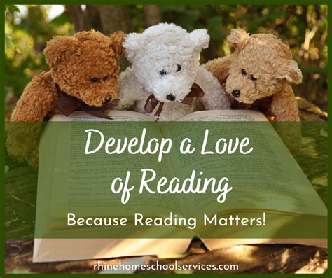 Develop A Love Of Reading Rhine Home School Services