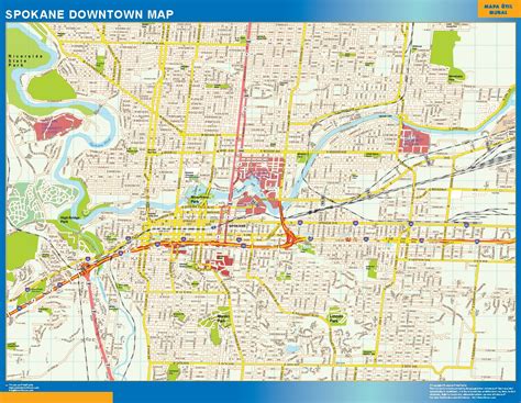 Grand Rapids Downtown Biggest Wall Map Largest Wall Maps Of The World