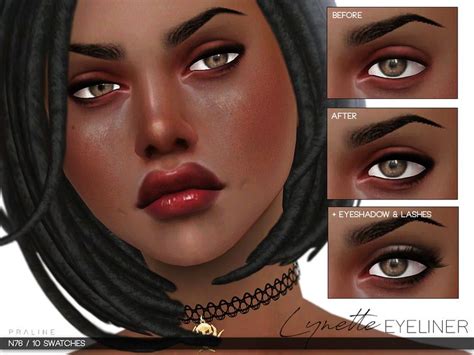 Eyeliner In 10 Colors Found In Tsr Category Sims 4 Female Eyeliner