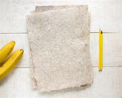 Handmade Paper From Banana Fiber Natural Textured Paper